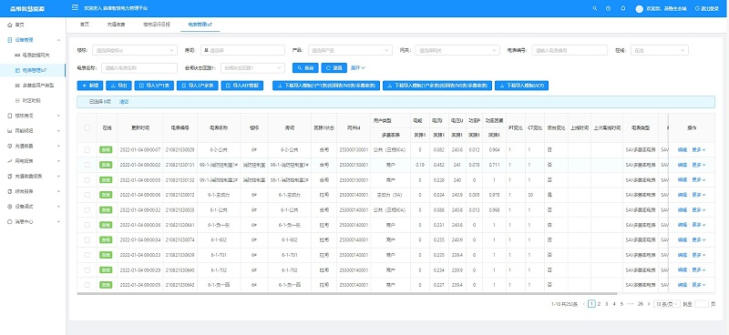 智慧能耗管控係統檔案管理界麵 智慧能耗(hào)管(guǎn)控係統檔案(àn)管(guǎn)理界麵